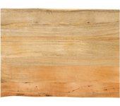 Tablero 70x60x3,8 cm borde vivo madera maciza de mango