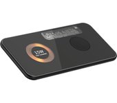 Base de carga inalámbrica de 15w. magsafe y qi especial apple watch y auriculares. base de carga doble. 14,3x0,6x7,3 cm. color: negro dam
