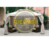 Juego de 4 sábanas moschiera para cenador sahara 4x4 m