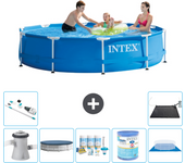 Paquete de piscina - intex - alrededor - 305x305x76 cm + accesorios a1683