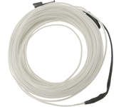 Cable electroluminiscente transparente-blanco de 2.3mm en bobina 5m con pilas
