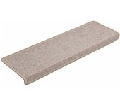 Alfombrilla escalera 30 uds | alfombras de escalera | tapetes de escalera 65x21x4 cm taupe cfw744408