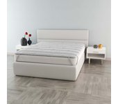 Topper silver alcochado con tratamiento de silver, matrimonial 160x195cm
