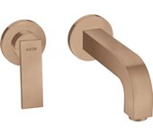 Hansgrohe axor citterio mezclador de lavabo, empotrado, proyección 220mm, juego de desagüe, 39121310, color: brushed red gold
