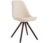 Silla de comedor laval rund crema|cappuccino
