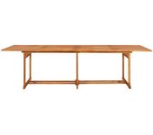 Mesa de comedor jardín 280x90x75 cm madera maciza de acacia