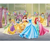 Fotomural princesas amarillo, azul y verde - 360 x 270 cm - disney