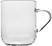 6x taza h&h de vidrio borosilicato color ámbar cc 300