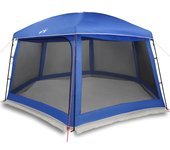 Carpa para piscina con desmontables y paredes azul 618x532 cm