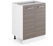 Vicco mueble bajo de cocina r-line, gris, 60 cm sin encimera