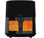 Cecotec freidora de aire sin aceite de 5'5l cecofry fantastik window 5500 ventana 1500w tecnología perfectcook 9 modos de cocinado táctil
