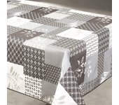 Mantel antimanchas estampado floral ginkgo