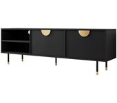 Mueble tv comfivo levevai 105, negro, dorado, 180x58x40cm