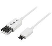 Startech.com cable adaptador 1m usb a macho a micro usb b macho para teléfono móvil smartphone - blanco