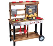 Cocina de verano de madera de picnic de playa con 23 accesorios - klein - 2368