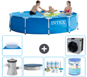 Paquete de piscina - intex - alrededor - 305x305x76 cm + accesorios a1645