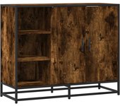 Aparador | aparador de comedor | armario de cocina madera de ingeniería roble ahumado 92x35x76 cm cfw167976