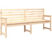 Banco de jardín | banco de exterior | silla de jardín madera maciza de pino 203,5x48x91,5 cm cfw110076