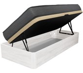 Pack canapé apertura lateral monaco con colchón viscoelástico juno 90x190cm blanco artic [envio y montaje incluido]