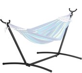 Succebuy soporte hamaca portátil acero 450 lb compatible con hamacas 10-13 pies ganchos ajustables diseño compacto bolsa transporte 2 personas
