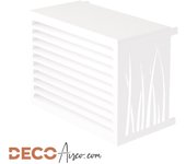 Funda para aire acondicionado exterior decoairco tamaño s blanco (al:70, l:94, p:50 cm)