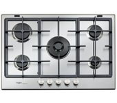 Placa de gas empotrada de acero inoxidable whirlpool gmr 7522/ixl con 5 quemadores