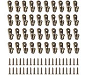 40 ganci da parete per appendere al muro, mini ganci per accappatoi, gancio singolo sul retro della porta con 80 viti, gancio in metallo per doccia co