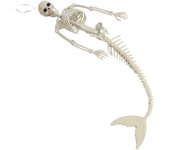 Decoración de esqueleto de halloween, figura de esqueleto aterradora realista, adorno para casa embrujada, fiesta al