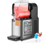 Vevor máquina de granizado comercial 1x4 l, distribuidor de bebidas heladas en acero inoxidable, 16 tazas, granitas, margarita, smoothie, cafés, bares
