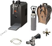 Set completo - dispensadores de cerveza jet 30 enfriador seco de 1 línea, 35 litros/h con barril de madera, keg:type a