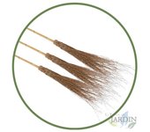 Escoba de bambú 210 cm, ideal para limpieza exterior e interior, ecológica y resistente