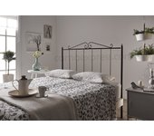 Cabecero de forja mod. 211, color negro, válido para cama de 105 cm