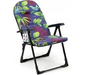 Kadax tumbona de jardín de playa ajustable 110 kg