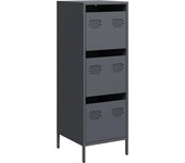 Aparador | aparador de comedor | armario de cocina de acero gris antracita 39x35x103 | 5 cm cfw77981