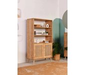 Aparador skopje, bufé de salón, aparador de salón, despensa de cocina, 90x40h110 cm, roble