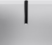 Lámpara de techo toris 40 negro led con bombilla 4000k - 6x6x40cm sollux
