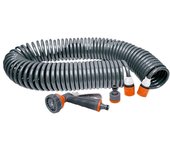Kit manguera espiral riega facil longitud total 15m edm