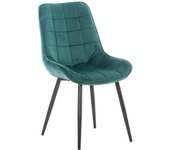 Silla de comedor gigi de terciopelo verde