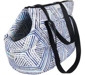 Bolso para perros estampado azul