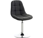 Silla lounge emil en tela gris oscuro