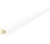 Viga imitación madera 12cm de ancho x 12cm de alto x 3m de largo color blanco decorativa de poliuretano vu0007d-b