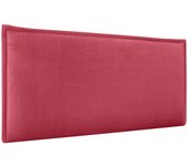 Dhome cabecero de lino natural liso con ribete cabezal tapizado cama dormitorio moderno top trending (rojo, 105cm)