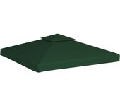 Cubierta de repuesto de cenador 310 g/m2 verde 3x3 m