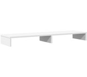 Soporte de monitor | soporte de pantalla madera ingeniería blanco 100x27x10 cm cfw310778