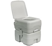 Muvip inodoro quimico portatil - deposito 20l - tanque de agua 12l - bomba manual de fuelle