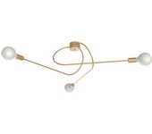 Elica plafon ø80 metal oro anodic 3xe27