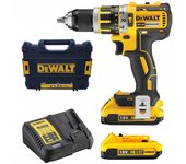 Dewalt dcd795d2-qw - taladro percutor sin escobillas xr 18v 13mm 60nm con 2 baterías li-ion 2ah y maletín tstak