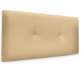 Dhome cabecero de polipiel con botones 105x50cm camas 105 - vainilla