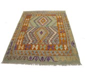 Autopentio original kilim mano mano de estilo clásico fácil de limpiar 147x105 cm