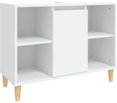 Mueble para fregadero 80 x 33 x 60 cm madera contrachapada blanca 02_0006809